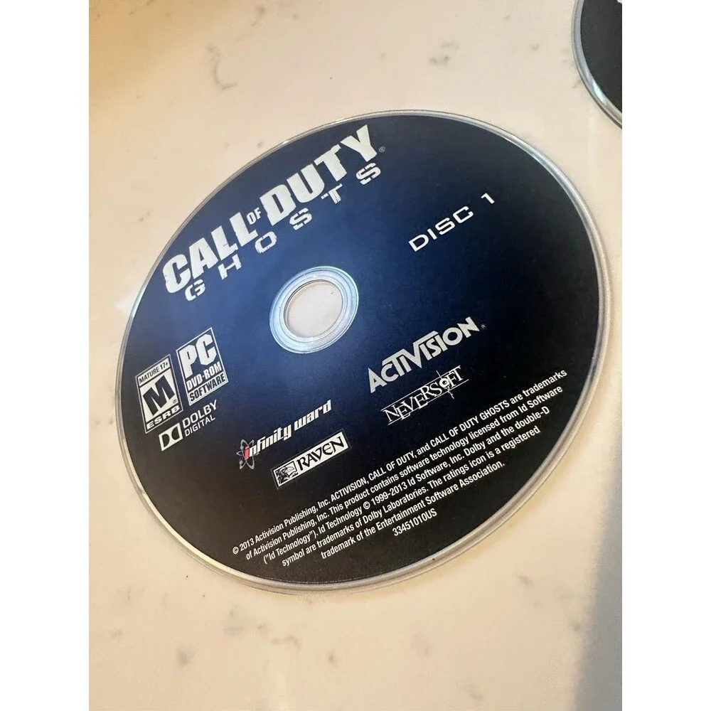 Call of Duty Ghosts (2013) PC Game, Complete 4 Discs Key Code Activation